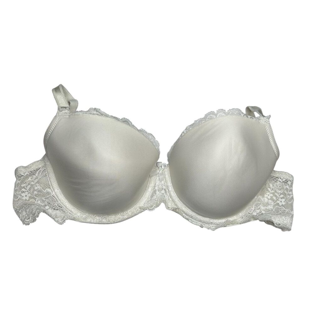 Victoria’s Secret white lined demi dream angels lace bra 34D